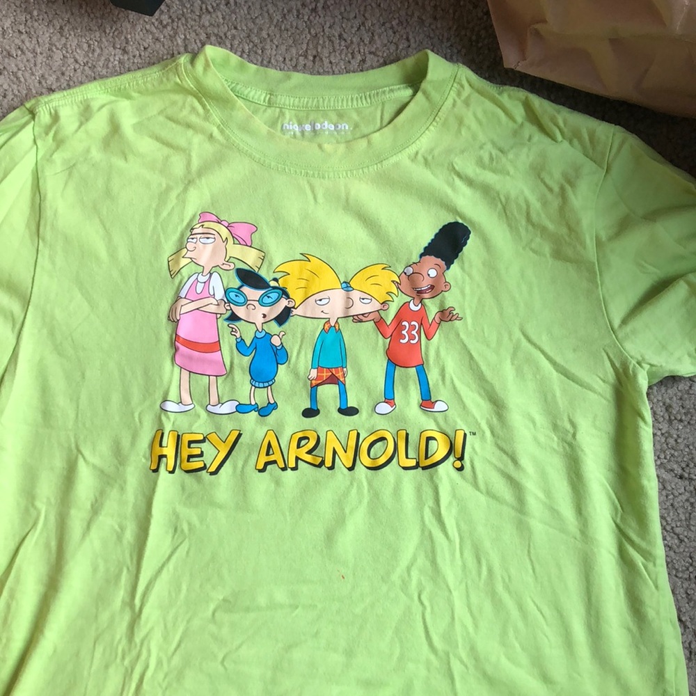 Neon Green Hey Arnold Crop Top